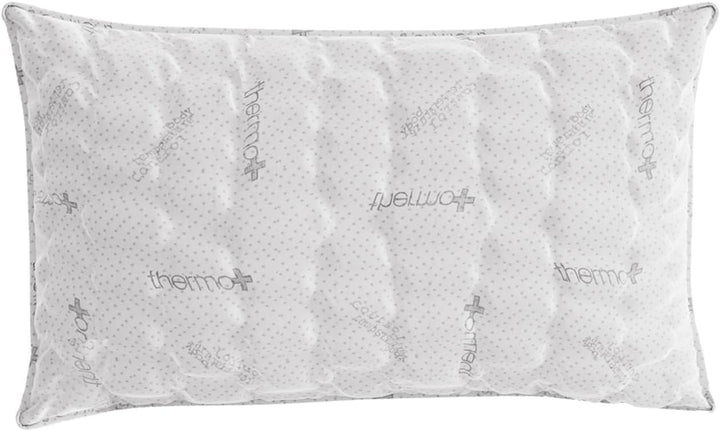 Lenjerie de pat italiană MB Home Italia, pernă, bioceramică, gri deschis, 45 x 75 cm