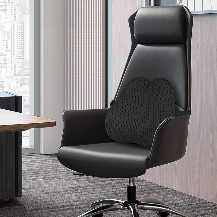 Livtribe Back Cushion, Memory Foam Lumbar Cushion Car, Ergonomic Lumbar Support Cushion pentru scaun de birou, scaun auto, scaun cu rotile (negru)