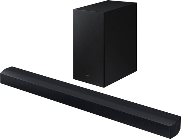 SAMSUNG Soundbar HW-C450/ZF C-Serie, 3 Lautsprecher, Subwoofer Inklusive, 2.1-Kanal-Audio, Adaptive Sound Lite, Black 2023