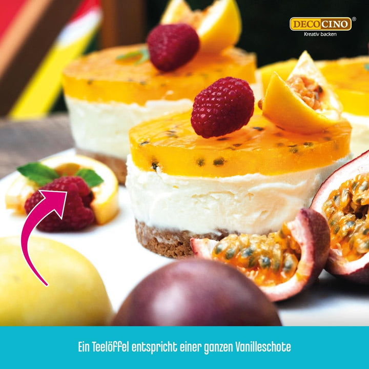 DECOCINO Vanille-Extrakt (20 Ml) Natürlicher Vanille Geschmack Ohne Alkohol, Aus Madagascar Bourbon – Für Kuchen, Torten Und Getränke – Vegan