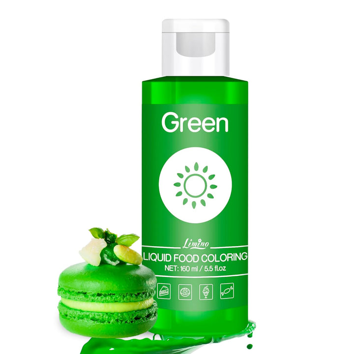 Lebensmittelfarbe - 160Ml Flüssige Lebensmittel Farben Für Kuchen, Backen, Kekse, Macaron - Zuckerfrei Konzentrierte Farbe Food Coloring Für Tortendeko, Getränken, Osterei, DIY Slime (Rot)
