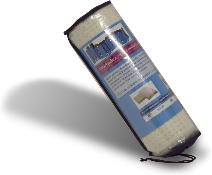 Sleepys Pernă din latex natural, 74 X 42 cm, înălțime 10 cm, săpun perforat, cu căptușeală din Jersey, 100% bumbac, pernă antialergică din latex